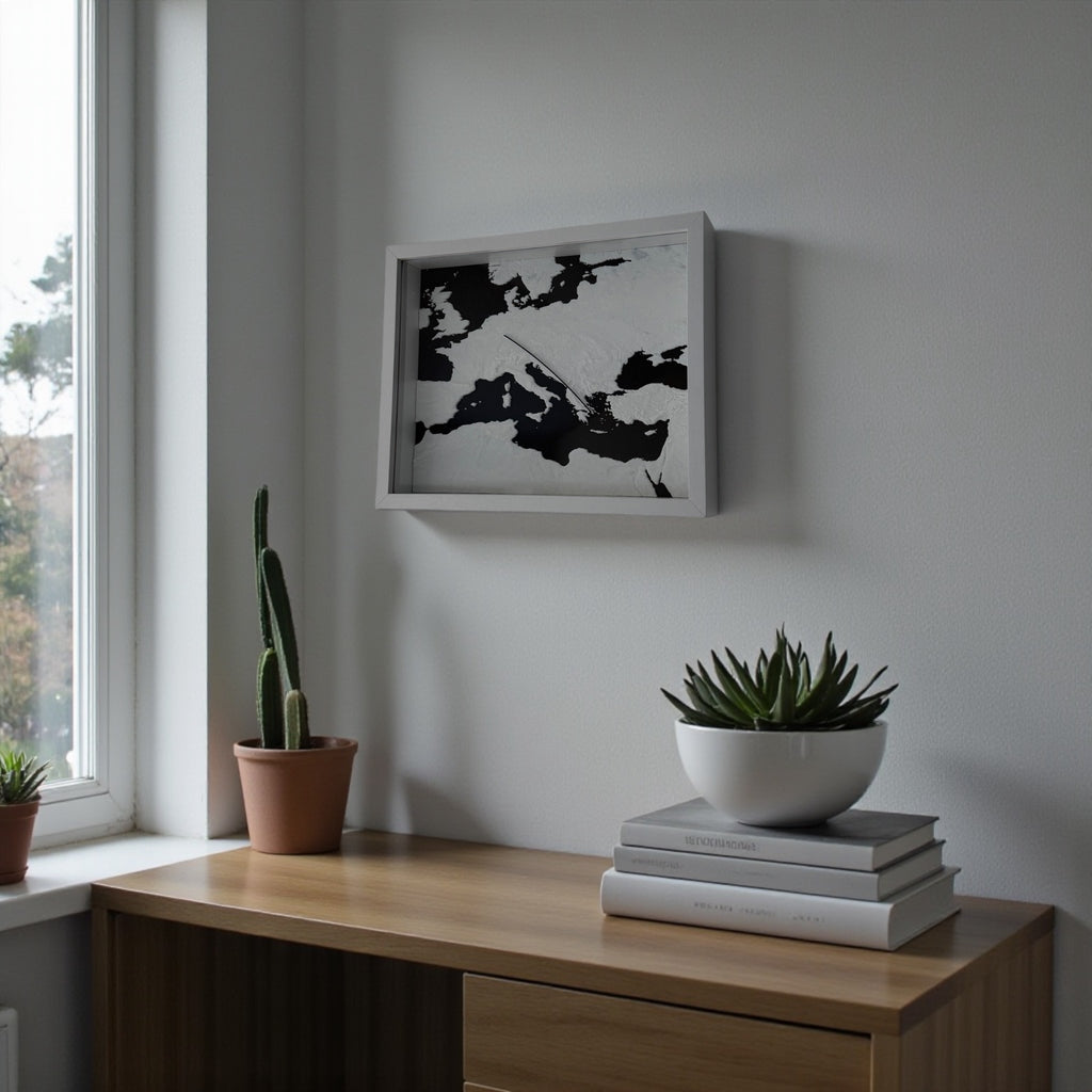 Personalisierbare 3D-Flugroute Weiß